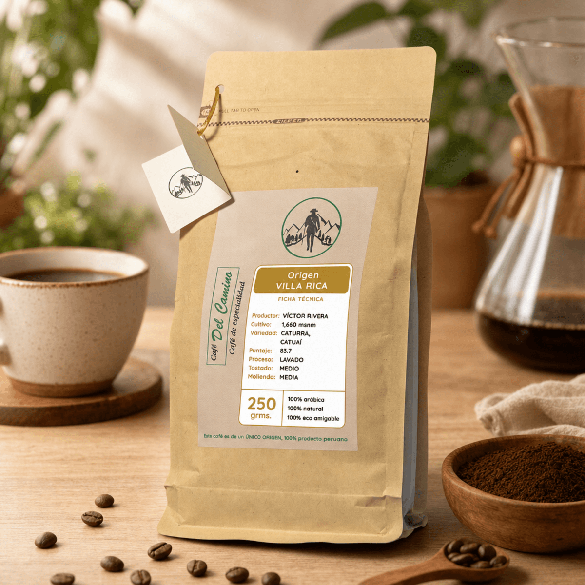 Café Villa Rica villa rica 250g molido de Café del Camino